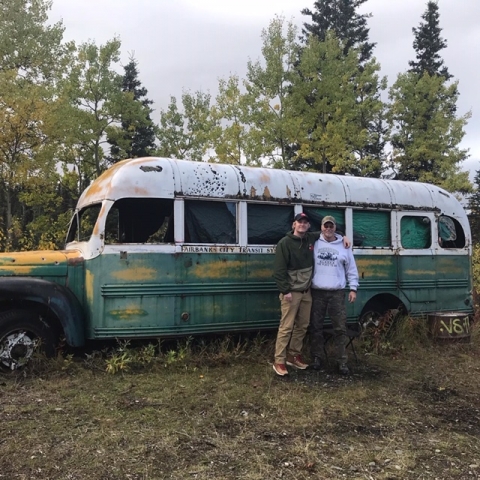 Bob Falke & Justin Falke at Bus 142 in September of 2017