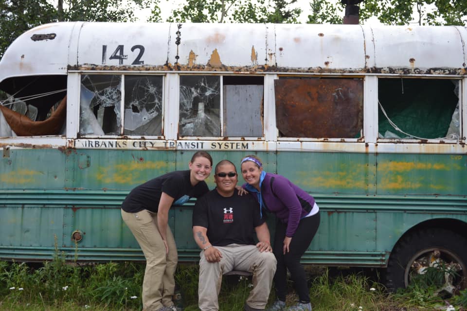 Emilee Quirion, Brian Straus, & Leah Moore at Bus 142 on July 29 2012