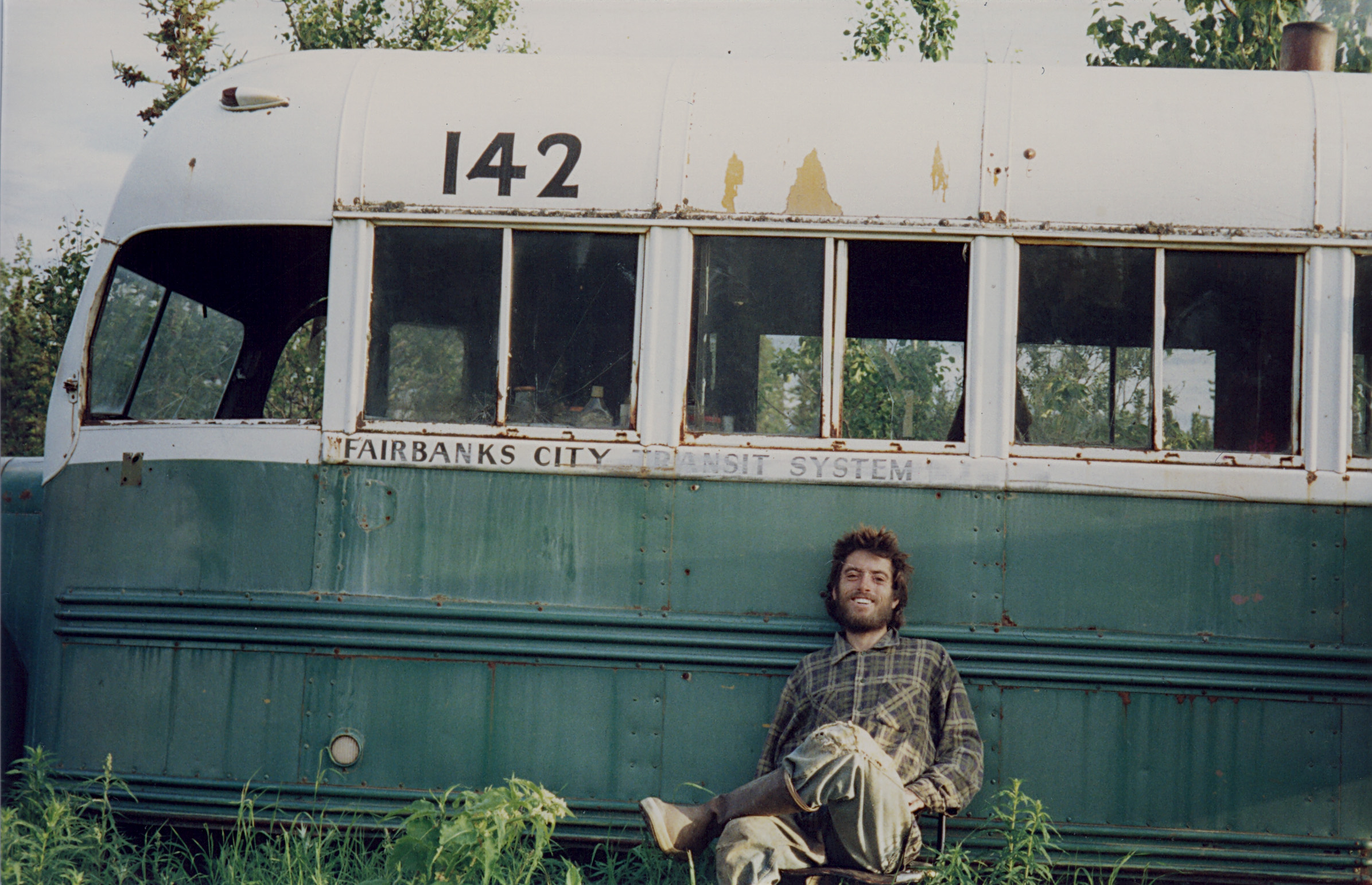 Christopher McCandless at Bus 142 in 1992