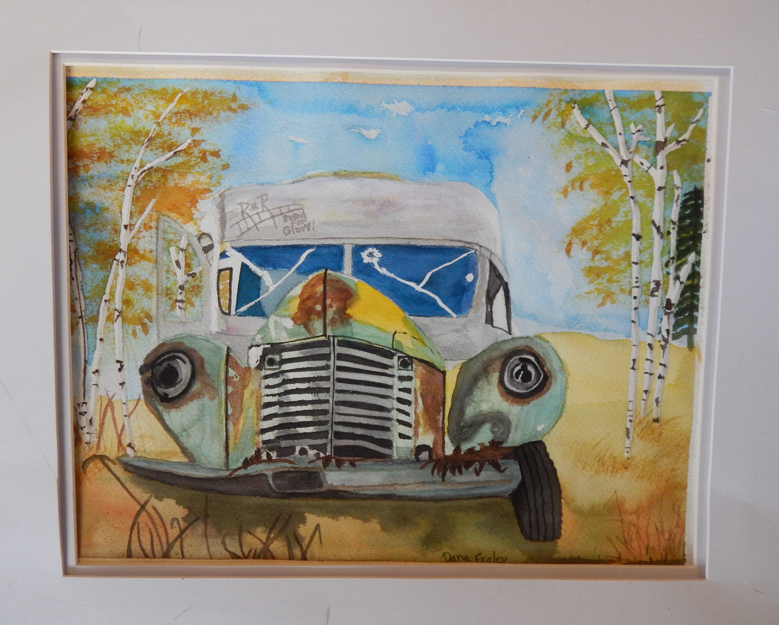 Dana Fraley's Painting of Bus 142