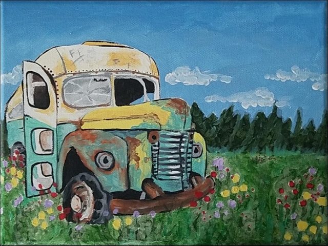 Jessica S's Painting of Bus 142