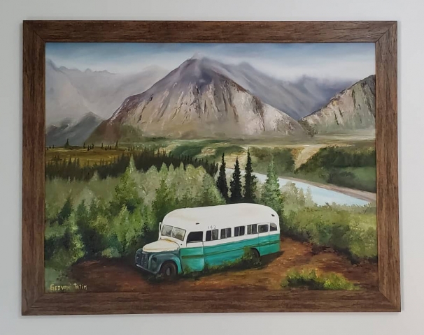 Geovani Tatim's Painting of Bus 142