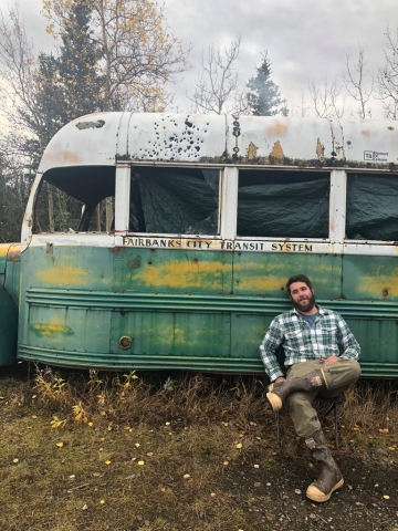 Josh Bourget at Bus 142 in September of 2018