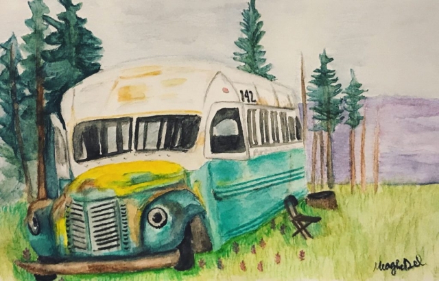 Meaghan Darwish's Painting of Bus 142
