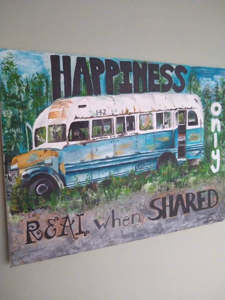 Michelle Walker's Painting of Bus 142