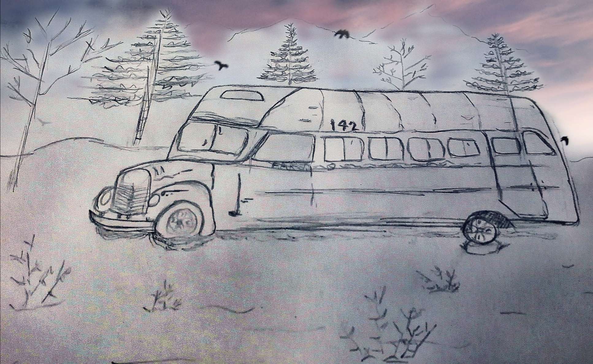 Yarden Dori's Illustration of Bus 142