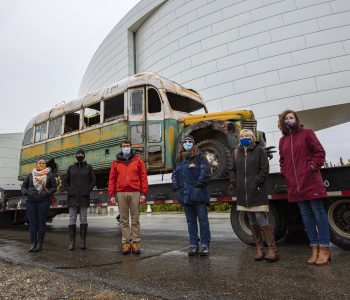 Bus 142 Arrives at UA Museum of the North