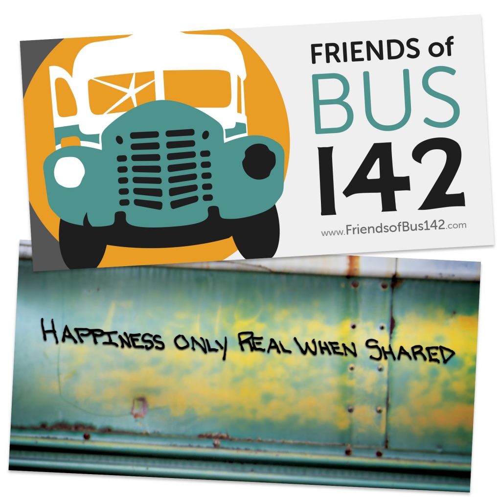 Rectangular Vinyl Stickers Friends Of BUS 142 Rectangular vinyl stickers friends of bus 142